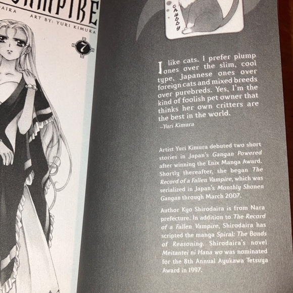 The Record of a Fallen Vampire Manga - Volume 7 by Kyo Shirodaira - Picture 5 of 12
